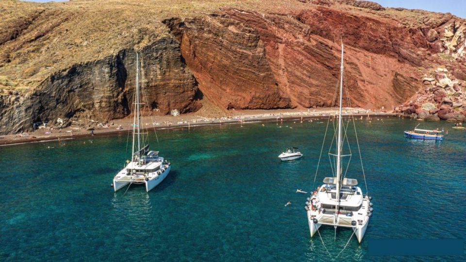 Santorini: Catamaran Cruise With Lunch, Drinks, & Oia Visit - Frequently Asked Questions