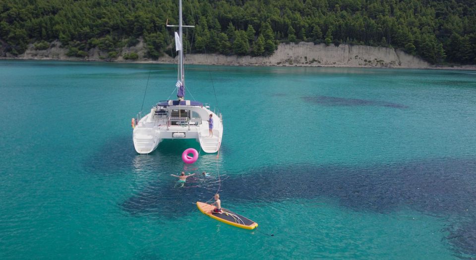 Corfu: Half Day Private Cruise on Lagoon Catamaran - Key Points