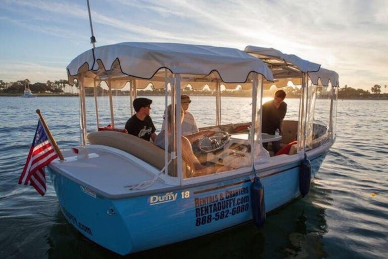 San Diego: Private Snug Harbor Duffy Boat Rental Key Points