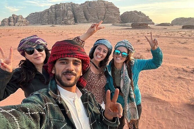 4 Hour Jeep Tour (morning Or Sunset) Wadi Rum Desert Highlights Inclusions