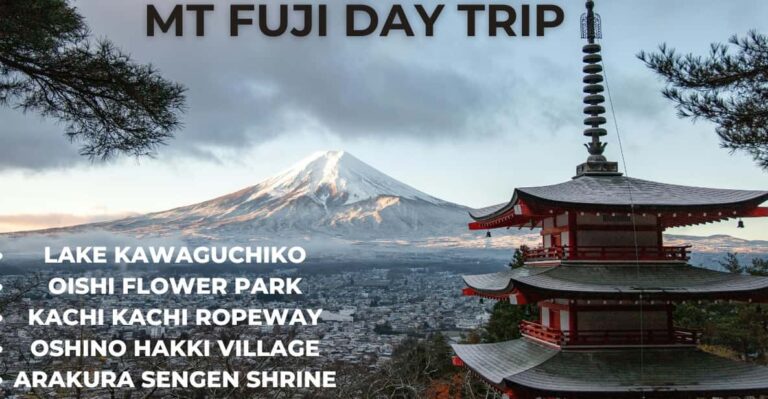 A Full Day Tour In A Private Car Or Van Of Mt Fuji Tour Overview And Pricing