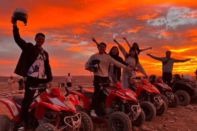 Agafay Desert Package: Quad Bike, Camel Ride, Dinner, Fire Show Package Inclusions