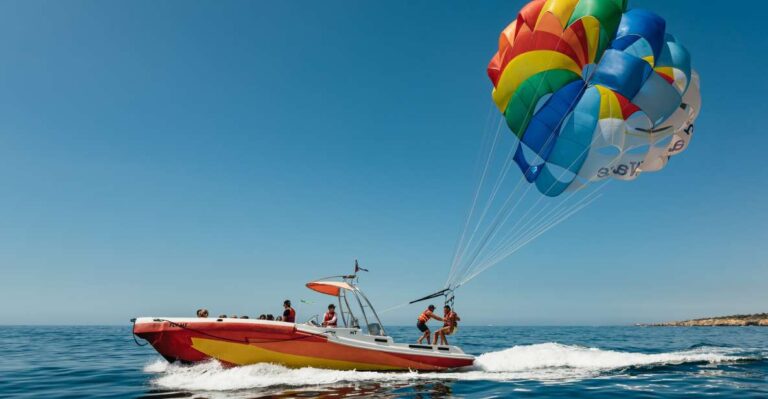 Albufeira: Parasailing Boat Trip Activity Overview