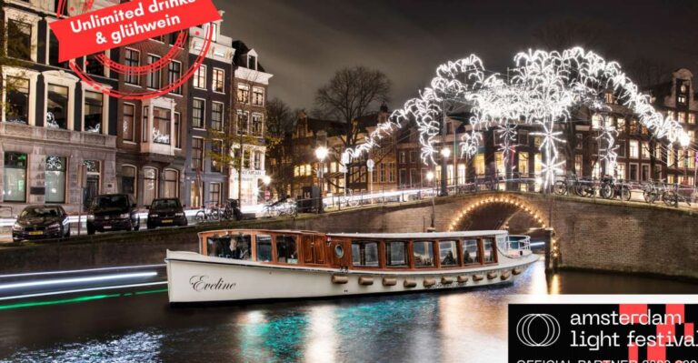 Amsterdam: Light Festival All Inclusive Canal Cruise Overview And Pricing