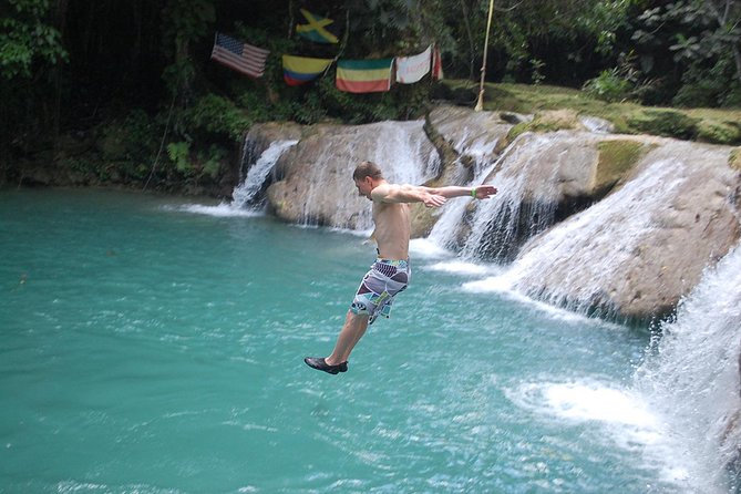 Blue Hole Plus Secret Falls And Dunns River Falls Combo From Runaway Bay Hotels Tour Inclusions