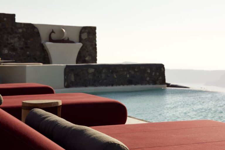 Daybed Relaxation With Infinity Pool Use With Caldera Views Overview And Pricing