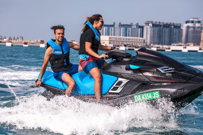 Dubai: Jet Ski Adventure Rides Burj Al Arab, Burj Khalifa & Atlantis - Tour Duration and Package Options