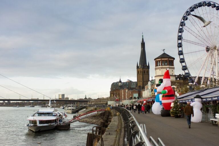 Düsseldorf: Winter Afternoon Boat Cruise On The Rhine Atmospheric Setting And Highlights