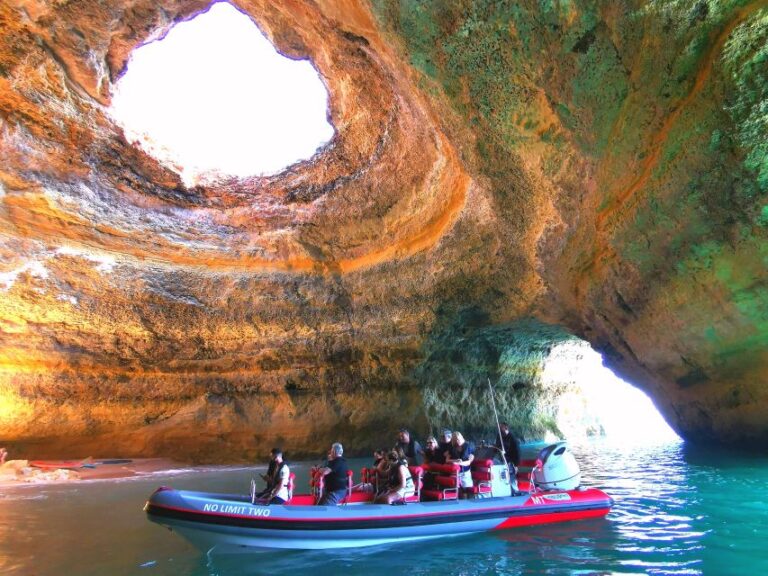 From Albufeira: Speedboat Day Trip With Benagil Caves Sunset Trip Overview And Details