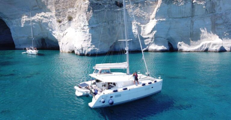 Full Day Small Group Cruise In Milos & Poliegos With Lunch Cruise Overview