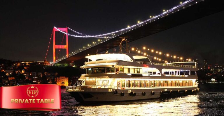 Istanbul: Dinner Cruise And Entertainment With Private Table About The Cruise