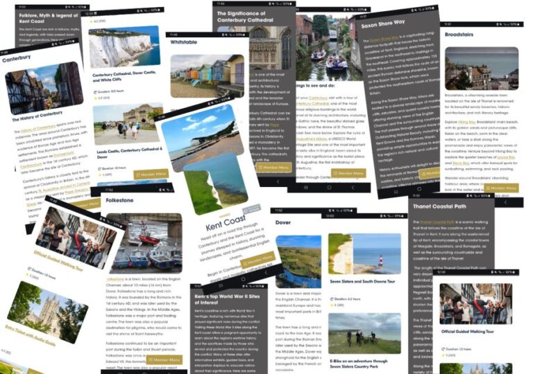 Kent Coast (interactive Guidebook) Overview Of The Guidebook