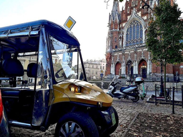 Krakow: Private Panoramic Tour By Golf Cart With Audio Guide Tour Overview