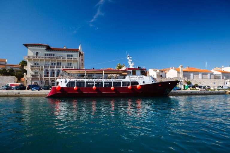 Krk: Boat Trip To Rab & Pag With Sightseeing & Swimming Activity Overview