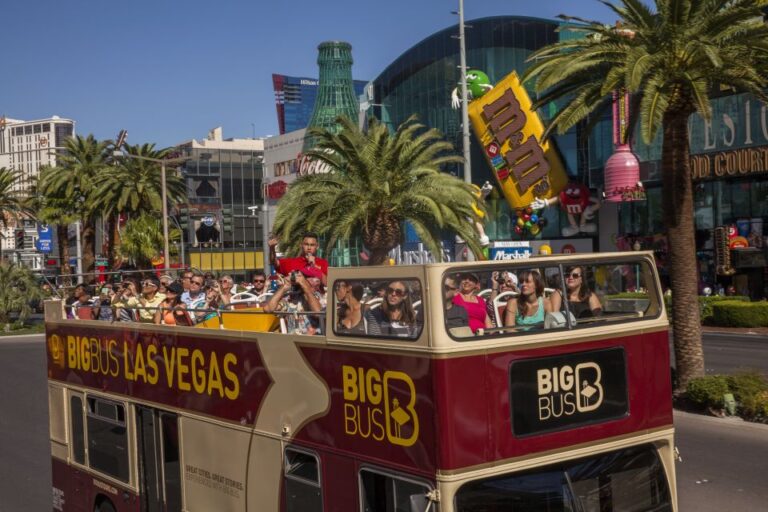 Las Vegas: Hop On Hop Off Sightseeing Tour By Open Top Bus Tour Overview