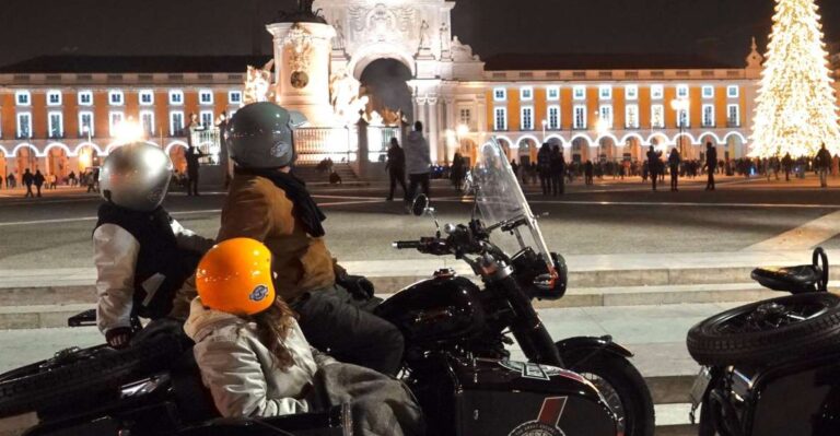 Lisbon : Private Motorcycle Sidecar Tour By Night Tour Overview