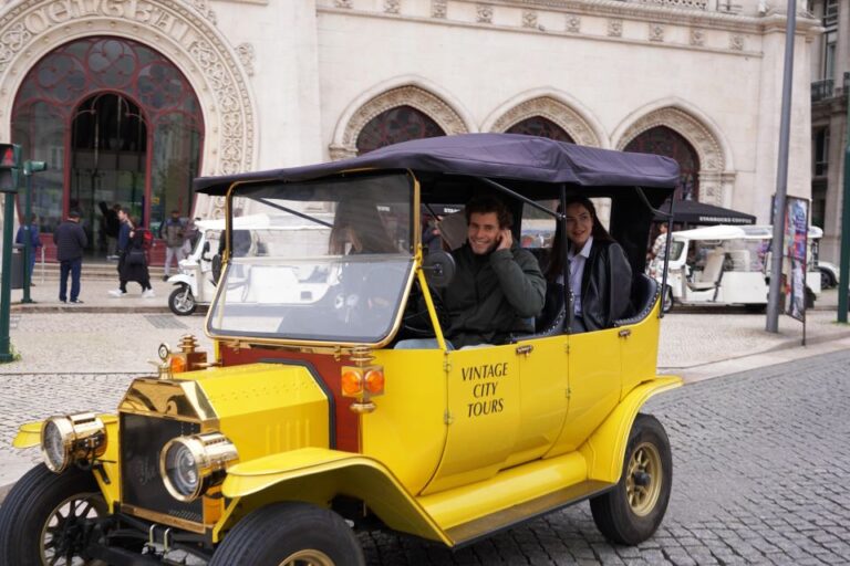 Lisbon: Tuk Tuk City Tour With Vintage Car Overview Of Vintage Tuk Tuk Tour