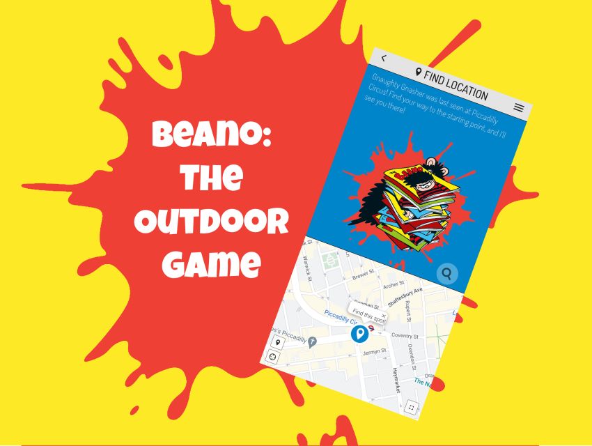 London: Beano the Outdoor City Smartphone Game - Navigating the Digital Map