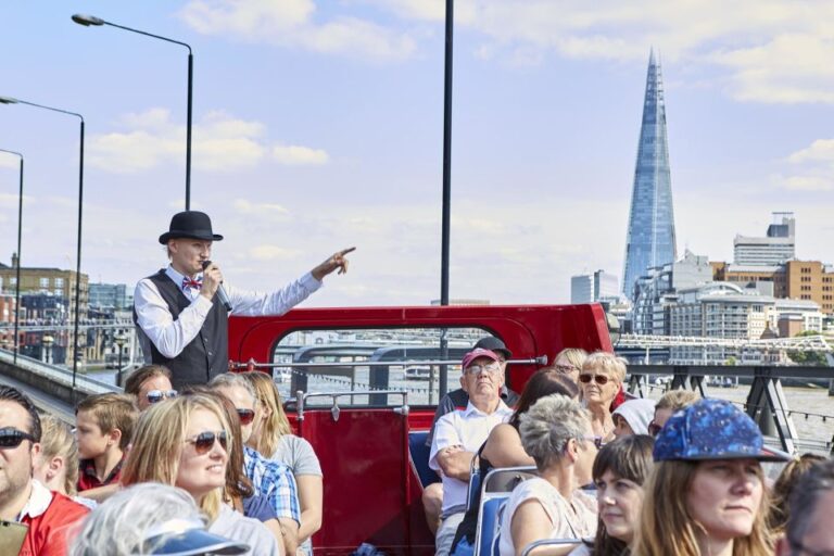 London: Open Top Vintage Bus Tour With Tour Guide Features Of The Classic Bus