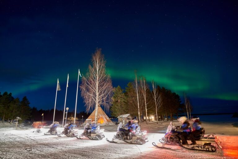 Luleå: Northern Lights Snowmobile Tour Tour Highlights