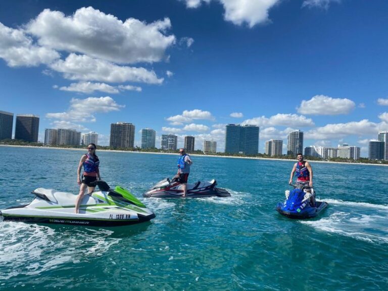 Miami: Jet Skis Adventure + Complementary Boat Ride Activity Overview