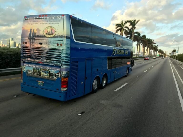 Miami & Key West: One Way Transfer By Motor Coach Bus Overview And Pricing