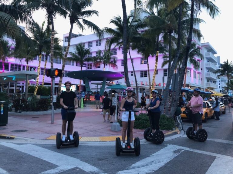 Miami: South Beach Panoramic Nighttime Segway Tour Tour Overview