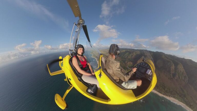 Oahu: Gyroplane Flight Over North Shore Of Oahu Hawaii Gyroplane Flight Overview