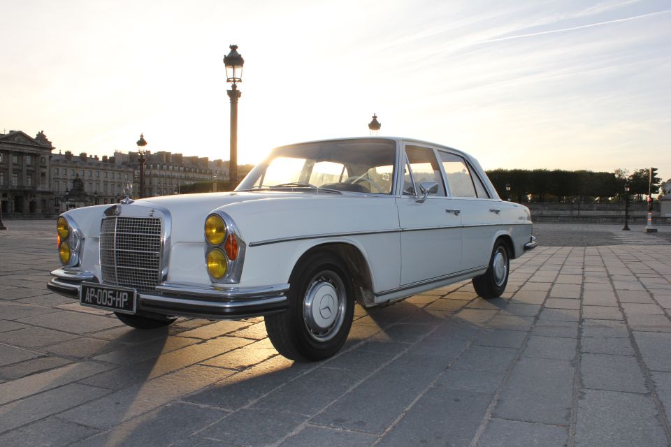 Paris: 2.5-Hour Guided Vintage Car Tour and Wine Tasting - Explore Iconic Parisian Landmarks