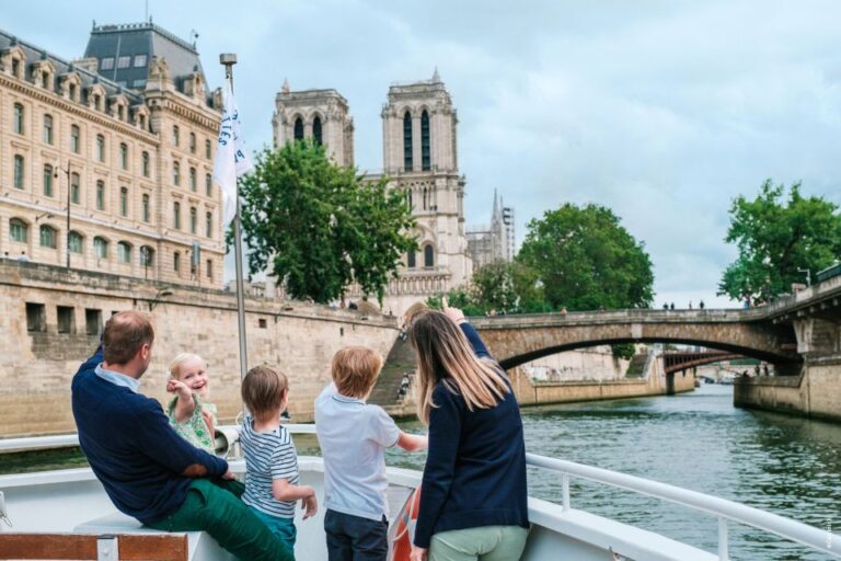 Paris: Family Friendly River Seine Guided Cruise Overview Of The River Cruise