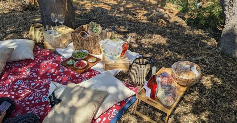 Porches: Vineyard Picnic Experience In The Algarve Romantic Vineyard Setting