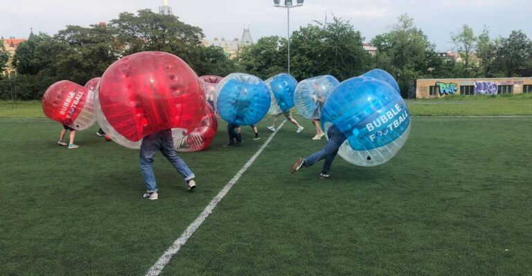 Prague: Bubbles Football Zorb Football In The Center Activity Overview