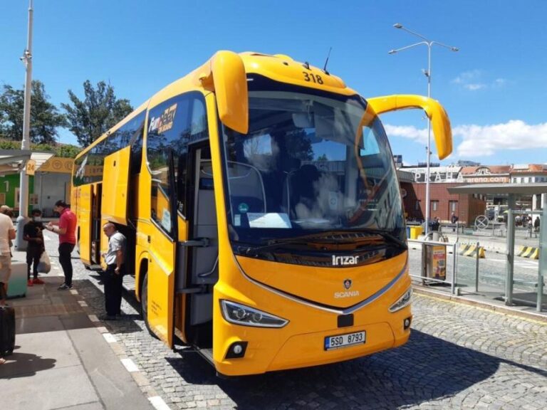 Prague: Bus Transfer Between Prague Airport And The City Route And Duration