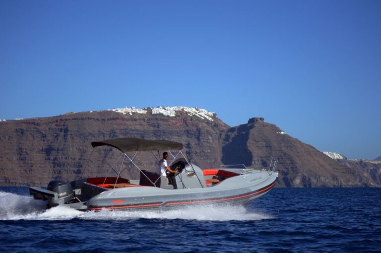 Santorini: Thirassia And Santorini Caldera Speedboat Cruise Overview And Pricing