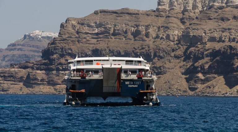 Santorini To Mykonos: Ferry Ticket & Hotel Transfer Overview Of The Activity