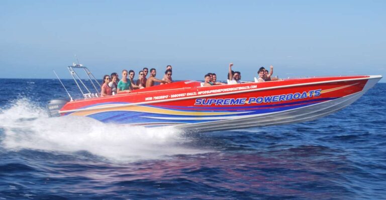 Sliema: Powerboat Trip To Gozo With Caves And Island Stop Activity Overview