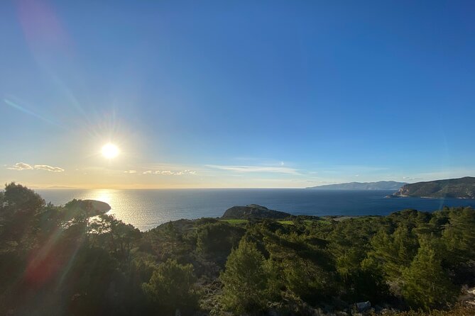 Small Group Hiking Sunset In Monolithos Overview Of The Experience