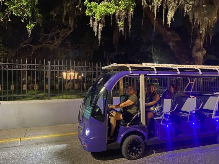 St. Augustine: Hauntings And Ghosts Guided Tour By Golf Cart Tour Overview