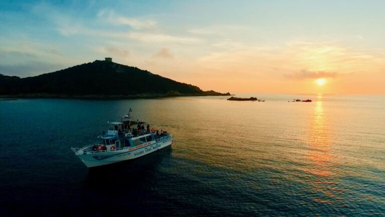 Sunset Boat Trip Visit, Natural Reserve Coast Overview Of The Trip