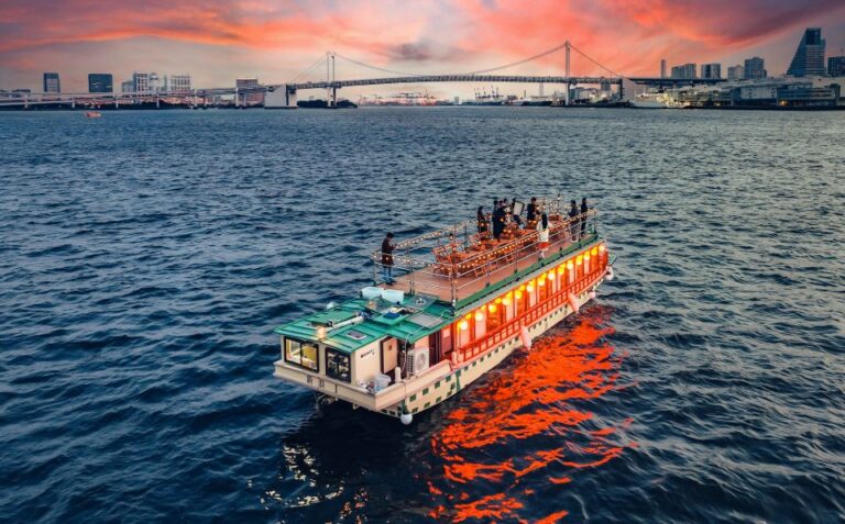 Tokyo: Yakatabune Dinner Cruise With Japanese Show & Drinks Booking And Reservation Details