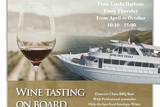 Wine Testing On-Board the Demetris Chara BBQ Boat While Visiting the Blue Lagoon - Exploring the Cypriot Wine Varieties