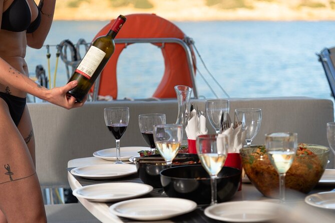 Agios Nikolaos Evening Catamaran Cruise in Mirabello With Dinner - Inclusions for Your Convenience