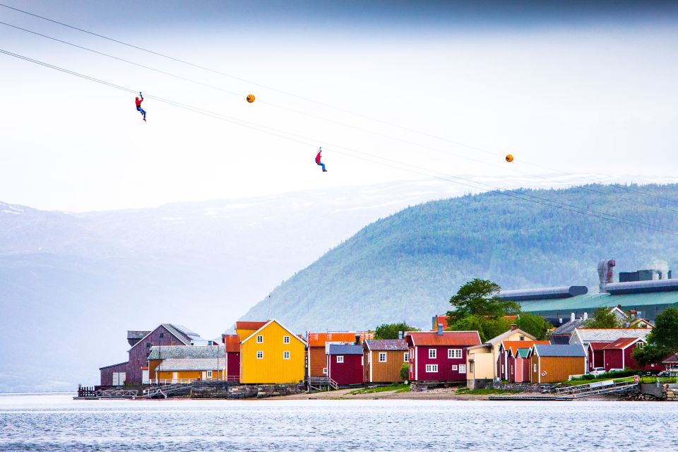 Feel the Adrenaline in Mosjøen Zipline - Breathtaking Views of Sjøgata and the Fjord