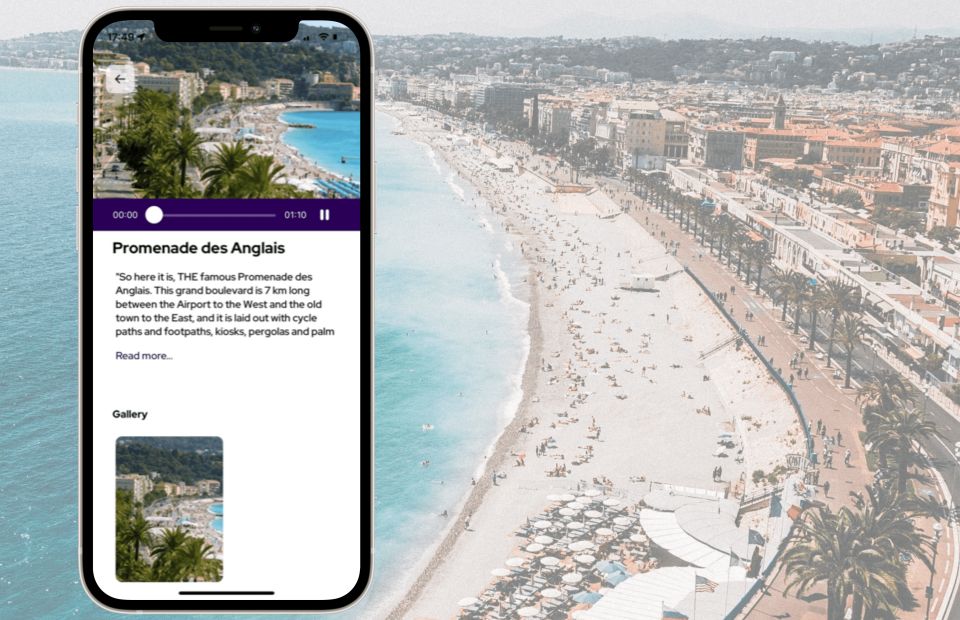 Nice: Digital Self-Guided Sightseeing Tour Application - Key Features