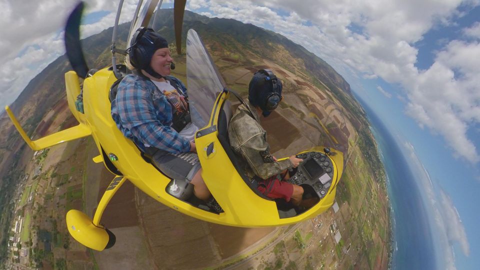 Oahu: Gyroplane Flight Over North Shore of Oahu Hawaii - North Shore Aerial Exploration