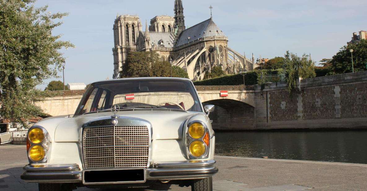 Paris: 2.5-Hour Guided Vintage Car Tour and Wine Tasting - Discover Off-the-Beaten-Track Sights