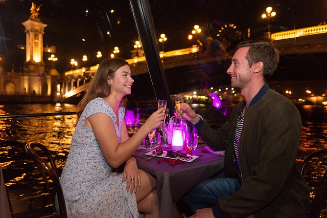 Paris Seine River Dinner Cruise With Champagne and Window Seating - Iconic Landmarks Along the Seine