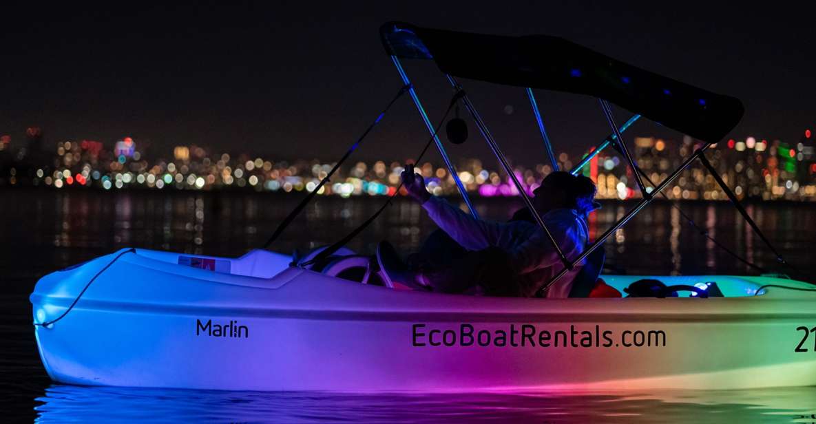 San Diego: Night Date Glow Pedal Boat With Downtown Views - Experience Highlights