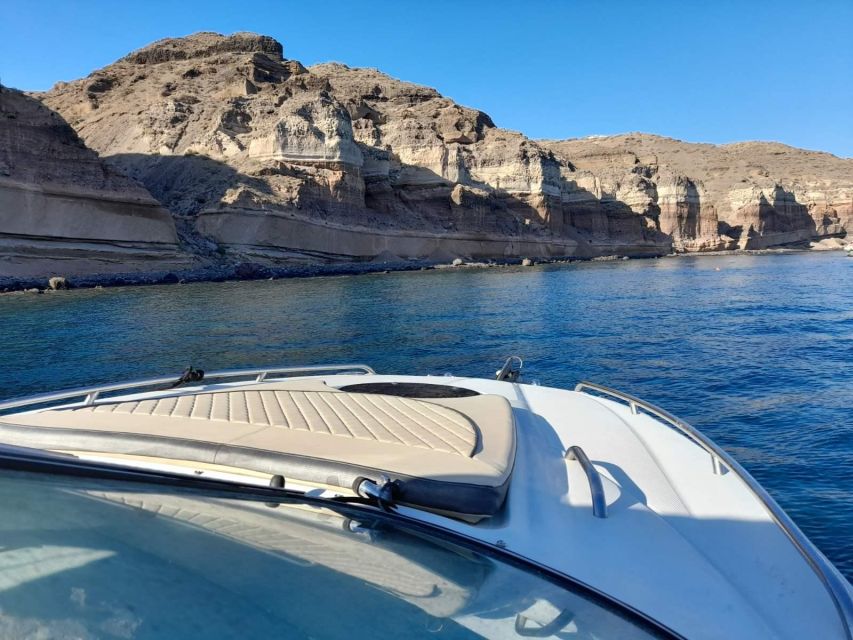 Santorini: Luxury Private Speedboat With Food and Drinks - Pricing and Reservation