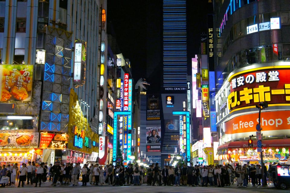 Tokyo: Shinjuku District Guided Walking Tour at Night - Itinerary Highlights